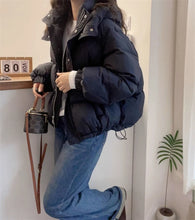 2024 New Winter Jacket Women Puffer Warm Parkas Female Long Sleeve Casual Cotton Padded Jacket Hooded Snow Wear Coat Outwear