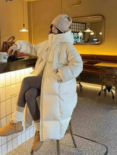 Women's Fashionable Long Winter Hooded Parka Jacket