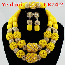 Latest African Wedding Resin Beads Fashion African Beads Jewelry Sets Hot Nigerian Wedding African Beads Jewelry Set