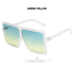 2022 Square Women Sun Glasses Female Eyewear Eyeglasses Plastic Frame UV400 Shade Fashion Driving New Oversized Sunglasses