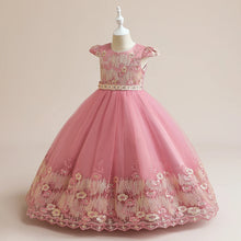 Flower Girl Dress Princess Elegant Children Party Long First Communion Kids Clothes For Teen Children Wedding Birthday Vestidos