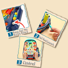 Children Pinball Machine Toy Marble Table Battle Catapult Marble Game Hand Eye Coordination Parent Child Interaction Toy for Kid