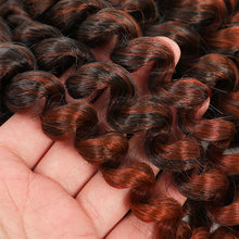 Ombre Jumpy Red Ginger Wand Curls Crochet Hair 1B 27 30 350 613 Purple Grey Colors jamaican twist braiding Hair 20 Strands/Pack