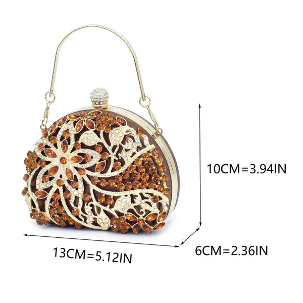 2025 New Designer Specials Italian Women Heels Shoes and Bag Set Coffee Colour Comfortable Women Pumps with Rhinestone for Party
