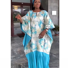 2025 New Arrival African Women Brocade Wedding Dress Dashiki Embroidery With Bazin riche Decoration Nigerian Bride Boubou Robe