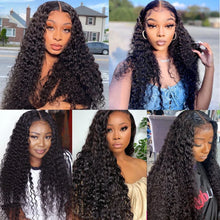 12A Brazilian Virgin Human Hair Kinky Curly Bundles With Frontal Ocean Water Wave Bundles With Frontal Bundles With Lace Closure