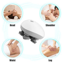 Electric Head Massager Body Shoulder Leg Arm Neck Deep Tissue Head Scalp Massage Kneading Vibrating Device for Cat Pet Massage