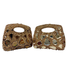 Women Gold Crystal Clutch Purse Gems Evening Bags Party Dinner Diamond Shoulder Bags Cocktail Rhinestone Handbags and Purses