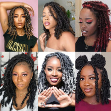 Butterfly Locks Hair Grey Butterfly Locs Pre looped Butterfly Locs Crochet Hair 14 Inch Crochet Butterfly Twist 20 Strands/Pack