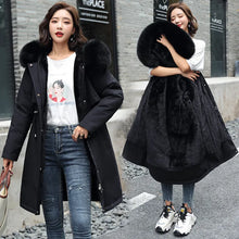 Women's Winter Parka Hooded Fur Collar Jacket