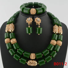 Traditional Nigerian Wedding Artificial Coral Beads Bridal Jewelry Sets African Beads Jewelry Necklace Set