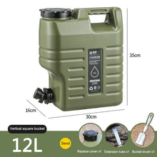 11L Large Capacity Portable Camping Bucket Water Storage No Leakage for Camping Fishing Picnic Hiking Drinking Water Canister