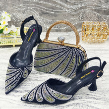 Venus Chan 2025 New Shoes and Bag to Match Orange Colour Pointed-Toe Diamond-Studded Party Women's High Heels Ms. Banguet Scene