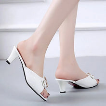 Summer Female Sandals Women Slippers Sexy Open Toe Fish Mouth Slippers  Ladies Rhinestone Bowknot Slides Shoes Plus Size 42