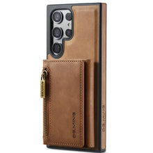 DG.Ming RFID Blocking Retro Flip Leather Case For Samsung Galaxy S25 S24 S22 S23 Ultra S24 FE Wallet Magnetic Cover Detachable