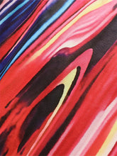 2024 Summer New Women's Round Neck Irregular Colourful Pattern Long Dress Colourful Maxi Dress