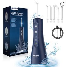 Water Flosser Professional For Teeth, Gums, Braces, Dental Care, Electric Power With 5 Settings, 5 Tips For Multiple Users