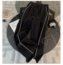 Sports Suit for Women, Autumn Fashion, Casual, Age Reducing, Western-style Zipper Sweatshirt, Wide Leg Pants Two-piece Set pants