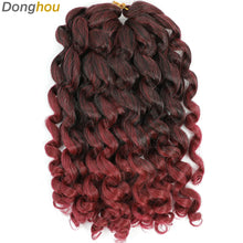 Ombre Jumpy Red Ginger Wand Curls Crochet Hair 1B 27 30 350 613 Purple Grey Colors jamaican twist braiding Hair 20 Strands/Pack
