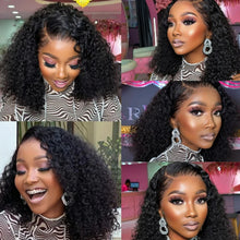 Glueless Wigs Human Hair Wear And Go kinky Curly Brazilian Hair Plucked Precut 13X4 Lace Closure Deep Curls Wigs For Black Women