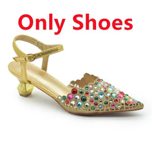 Blue Nigeria Party Shoes and Bags for Women Ladies Shoe and Bag Set Latest Designers Pointed Toe Sexy Wedding Party Sandals