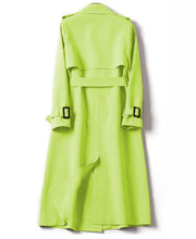 Long Sleeve Trench Coat For Women Office Long Outerwears Jacket