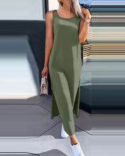 Sexy Backless Sleeveless Solid Midi Dress Women 2024 Summer Casual White Lace Long Dresses For Women Robe Femme