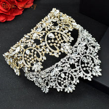 A195 Baroque Wedding Headband Crystal Bridal Crowns and Tiaras Hair Jewelry Accessories Women Rhinestone Headwears Queen Diadems