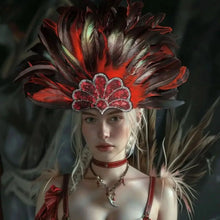 Multicolour Feather Headband Female Party Hair Accessory Fancy Fascinator Headpiece Premium Hair Ornament