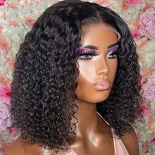 Glueless Wigs Human Hair Wear And Go kinky Curly Brazilian Hair Plucked Precut 13X4 Lace Closure Deep Curls Wigs For Black Women