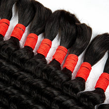 Deep Wave Human Braiding Hair 100% Unprocessed Human Hair Braiding Hair No Weft 16-28 Inch Curly Bulk Human Hair for Braiding