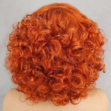 99J burgundy Fumi Curly Bob Wig Bouncy Pixie Cut Wig Highlight Full Machine Egg Curls Curly Human Hair Wigs for Women With Bangs