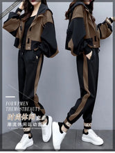 Women's Tracksuit Korean Elegant Hoodie Zipper Jacket Coat Sport Pants Two Piece Suit 2025 Spring Autumn New in Matching Set