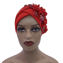 Elegant African Turban Cap with Shiny Rhinestone Ready to Wear Nigeria Auto Gele Headtie Party Women's Head Wrap Bonnet Turbante