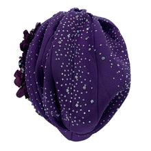 Elegant African Turban Cap with Shiny Rhinestone Ready to Wear Nigeria Auto Gele Headtie Party Women's Head Wrap Bonnet Turbante