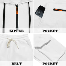 Men's 2 Piece Long Sleeve Athletic Full Zip Jogging Sweatsuits