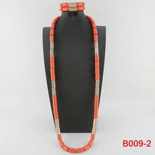 Traditional Nigerian Wedding Artificial Coral Beads Bridal Jewelry Sets African Beads Jewelry Necklace Set