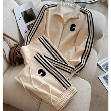 Spring and Autumn Leisure Fashion Sports Set New High end Western Style Coat Wide Leg Pants Two piece Set pant sets women pants