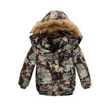 2025 Winter Children Warm Clothing Boys Down Jacket Baby Polyester Fiber Hooded Coat Thicken Outerwear Kids Solid Color Parka