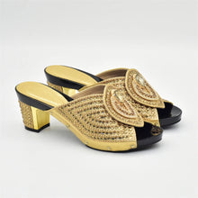 Italian Ladies Shoes and Bags To Match Set Decorated with Rhinestone Plus Size Shoes Women Heel Women Shoes and Bag Set In Italy