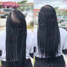 Synthetic Box Side Part Braided Wigs For Black Women Cornrow Braids Lace Wigs Full Lace Front Wig Braid African Hair Braided Wig
