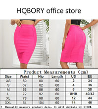 HQBORY Quality Nude Bandage Skirts White Office Lady Sexy 2023 Women High Waist Tight Bodycon Skirt Party Red Pencil Skirt XL
