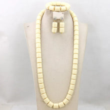 Fabulous Artificial Coral Wedding African Beads Jewelry  Luxury Bride Costume Statement Necklace Jewelry