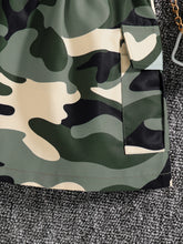 2-piece children's clothing autumn fashion girls' set - black round neck long sleeved top and camouflage skirt