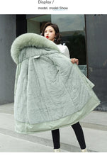 Women's Winter Parka Hooded Fur Collar Jacket
