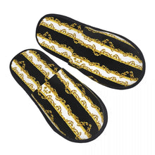 Custom Queen Of Absolutely Everything Gold Baroque Soft Memory Foam House Slippers Women Comfy Warm Anti-skid Sole Slipper