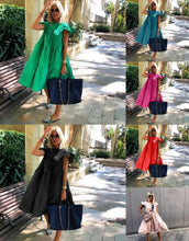 Dress Swing Dress Graphic Plain Ruffle Crew Neck MidiDress Basic Romantic Daily Holiday $hort Sleeve Loose Fit Black WhitePink s