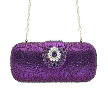 Purple Shoe and Bag Set for Party Women Shoes and Bags To Match Set Italy Elegant Rhinestone Lady Heeled Pumps Women Wedding