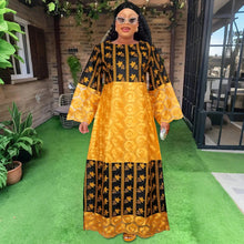 H&D African Dresses For Women Bazin Riche Tradition Embroidery Dress Wedding Robe Clothes Party Gowns Skirt 2024