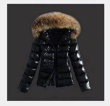 Winter Jacket Women Fashion Faux PU Leather Winter